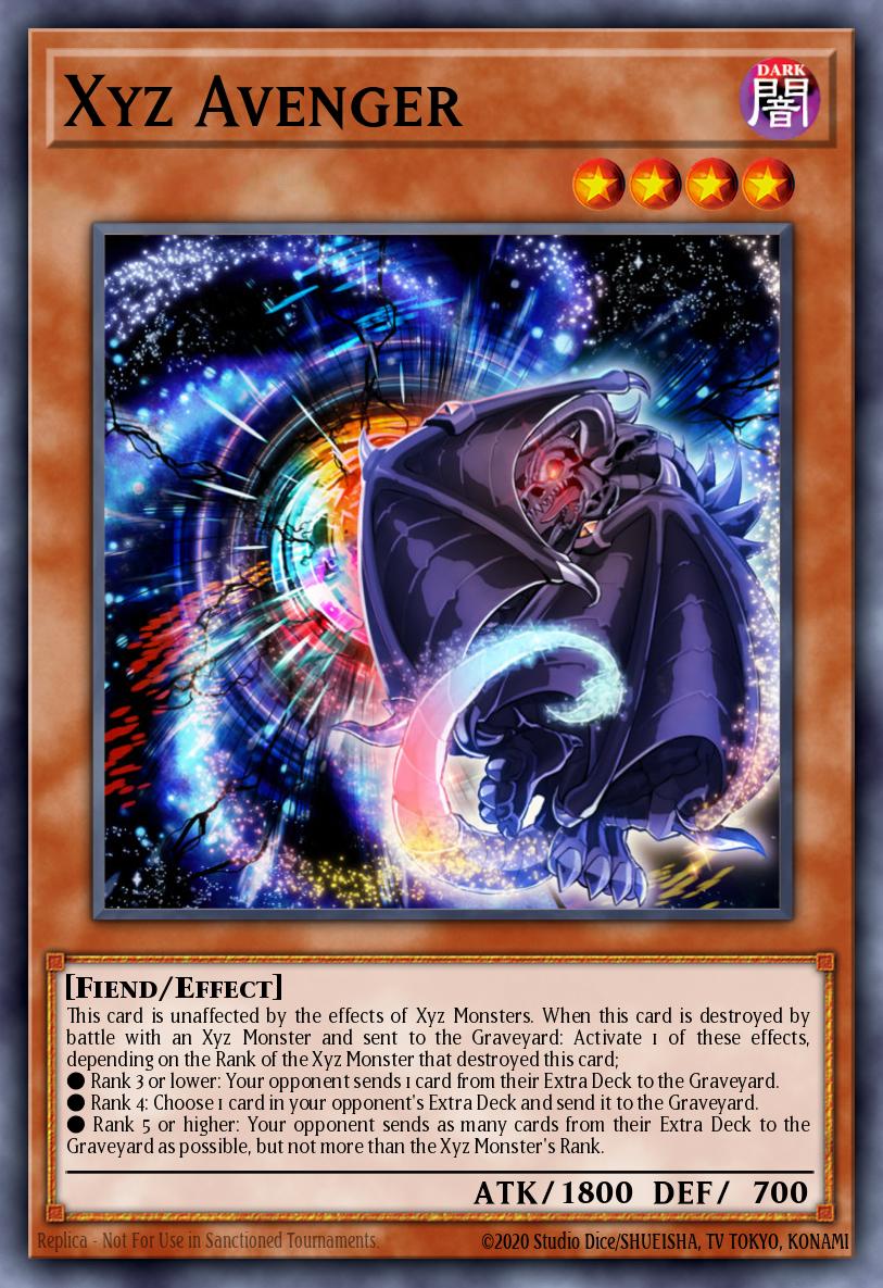 Xyz Avenger Yu-Gi-Oh card