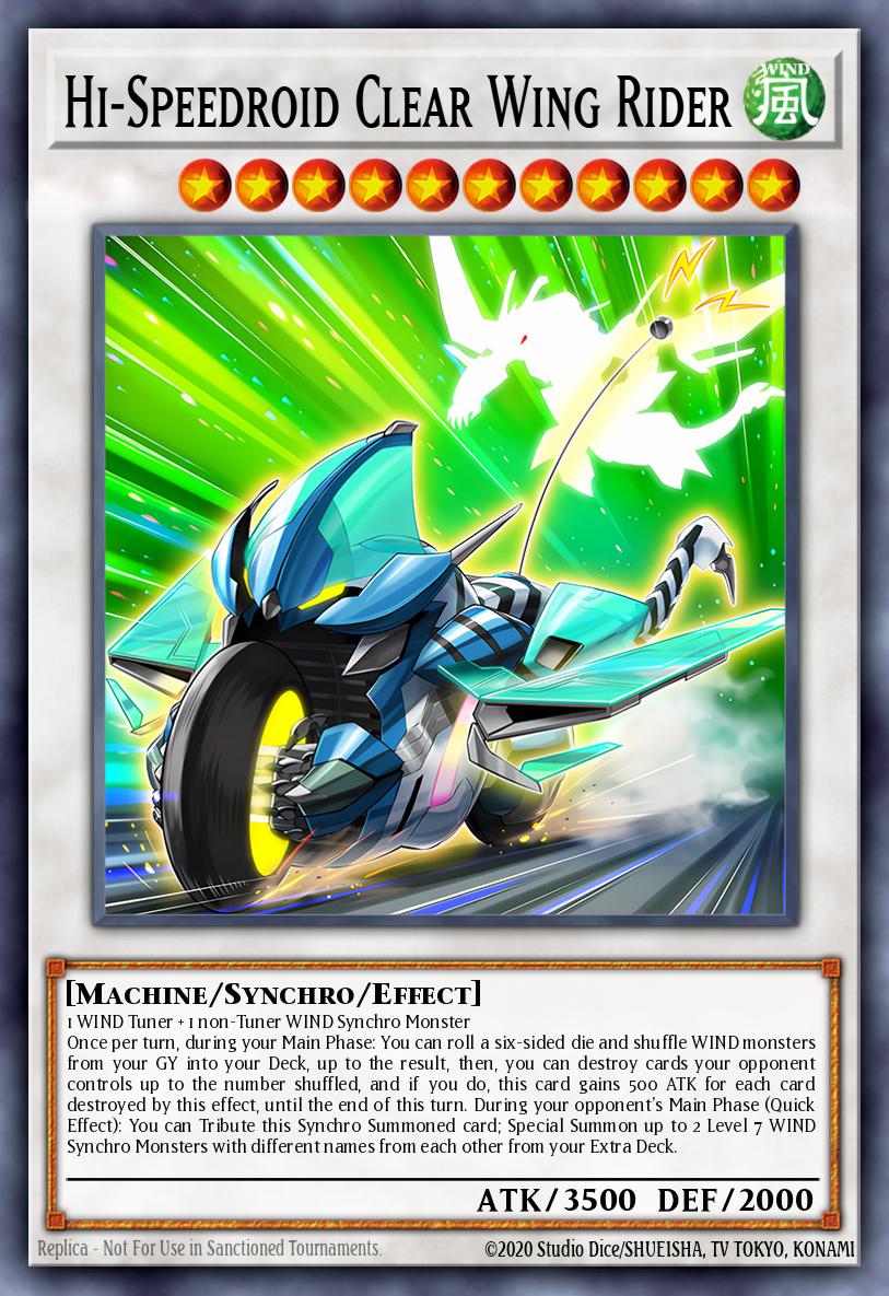 Hi-Speedroid Clear Wing Rider Yu-Gi-Oh card