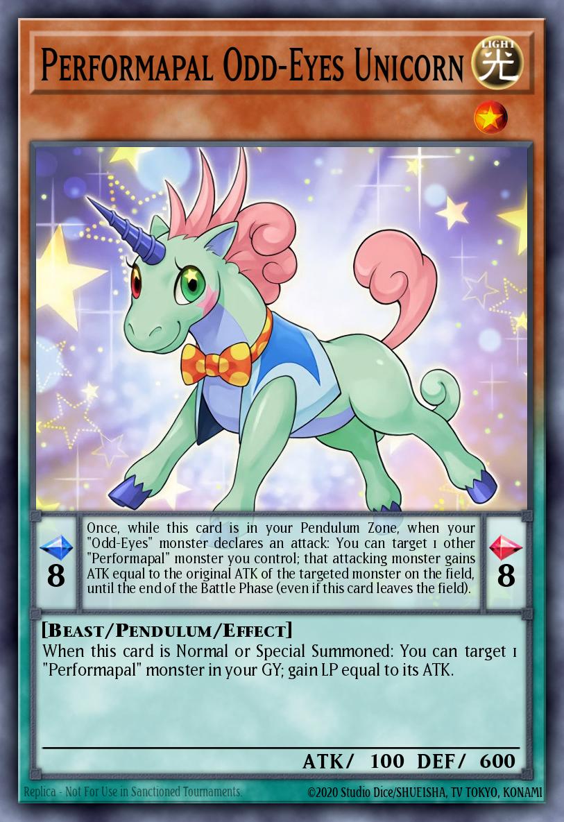 Performapal Odd-Eyes Unicorn Yu-Gi-Oh card
