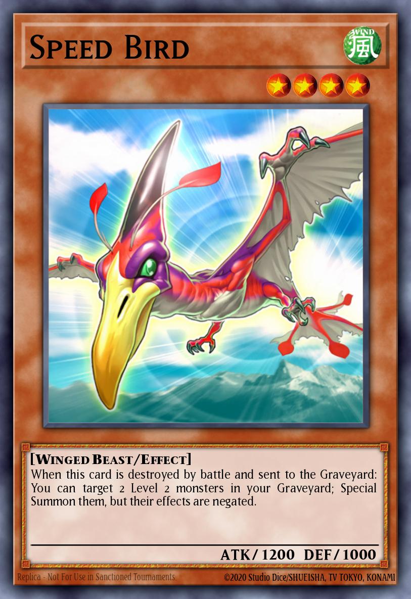 Speed Bird Yu-Gi-Oh card