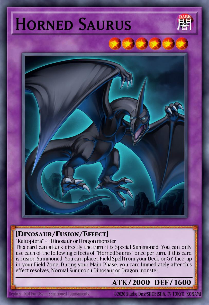 Horned Saurus Yu-Gi-Oh card