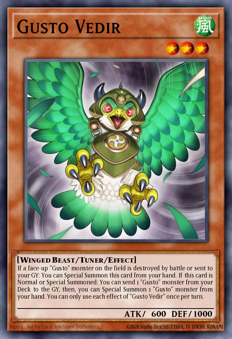 Gusto Vedir Yu-Gi-Oh card