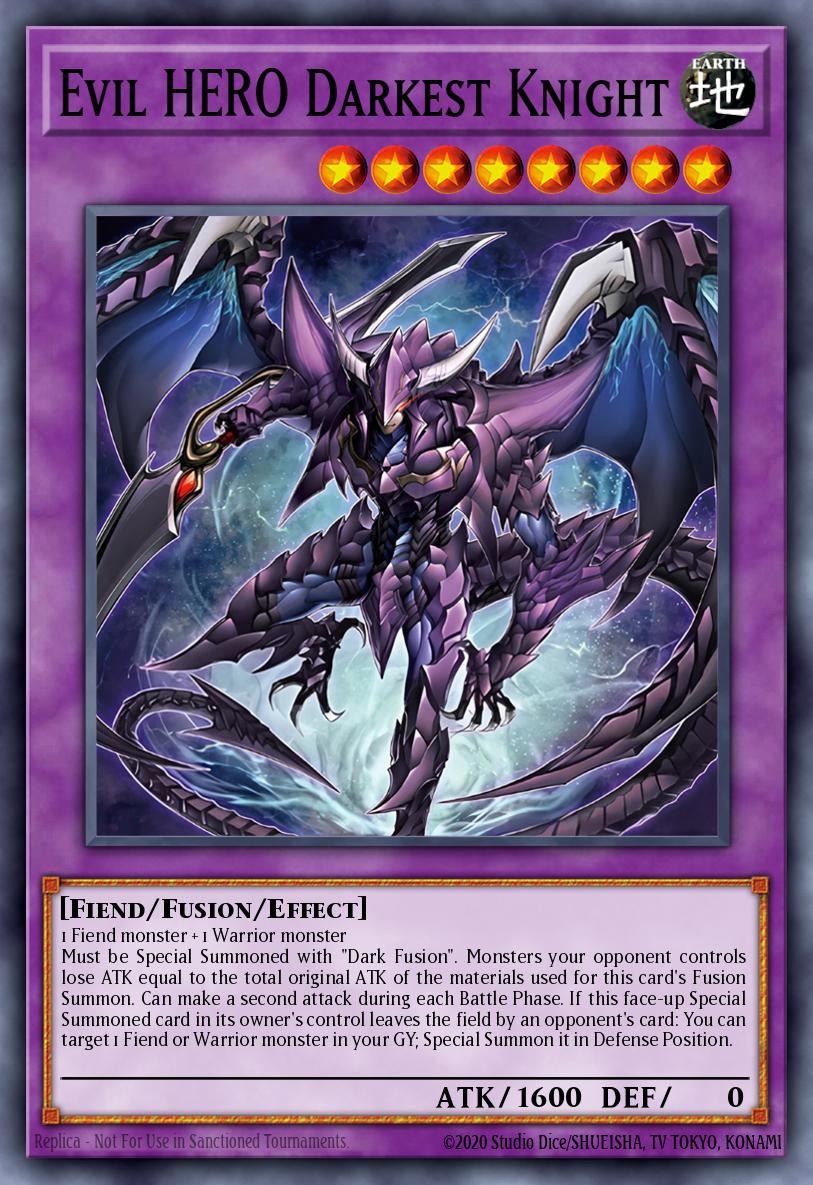 Evil HERO Darkest Knight Yu-Gi-Oh card
