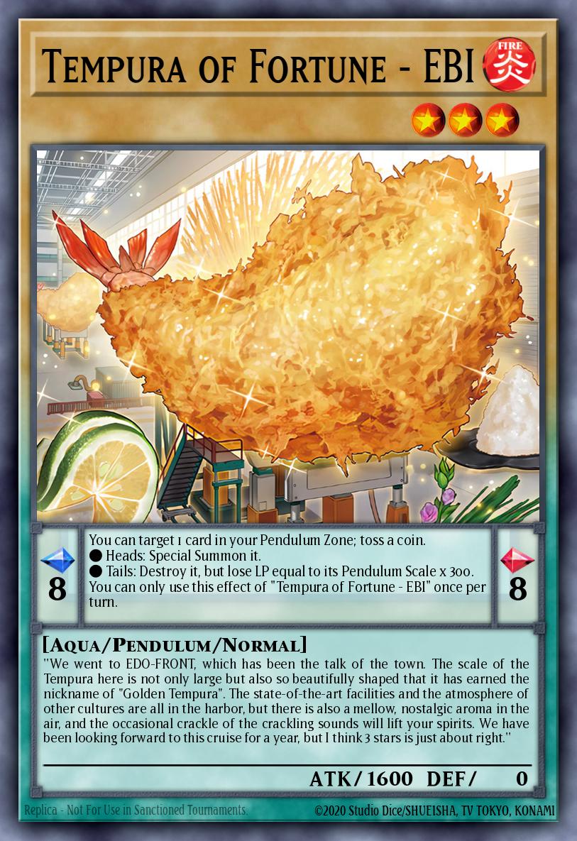 Tempura of Fortune - EBI Yu-Gi-Oh card