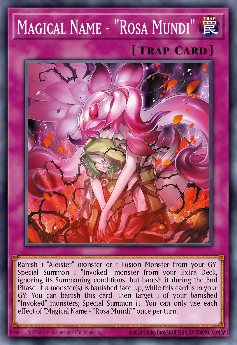 Magical Name - "Rosa Mundi" Yu-Gi-Oh card