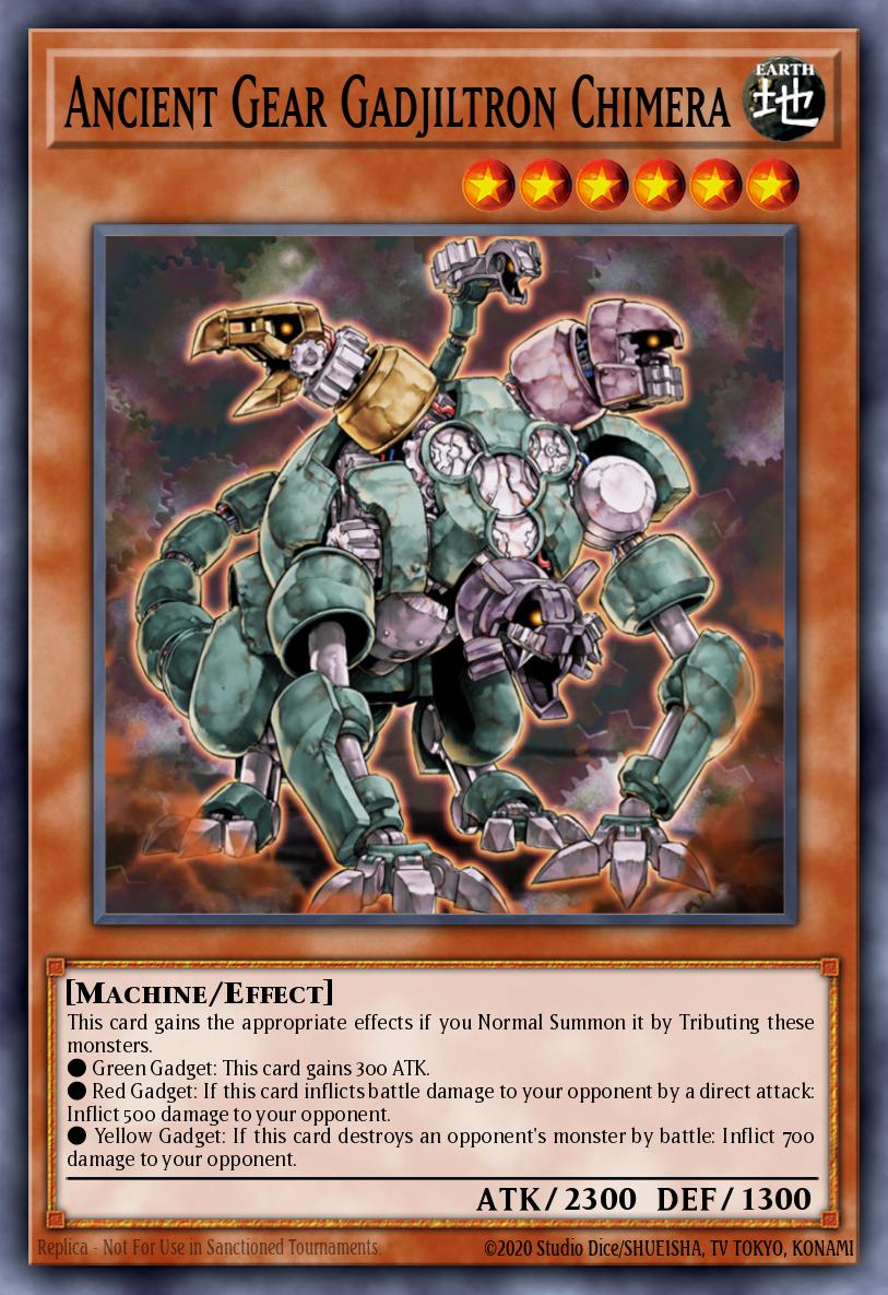 Ancient Gear Gadjiltron Chimera Yu-Gi-Oh card