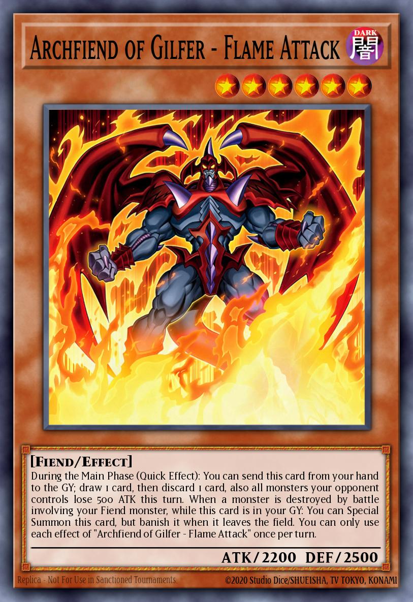 Archfiend of Gilfer - Flame Attack Yu-Gi-Oh card
