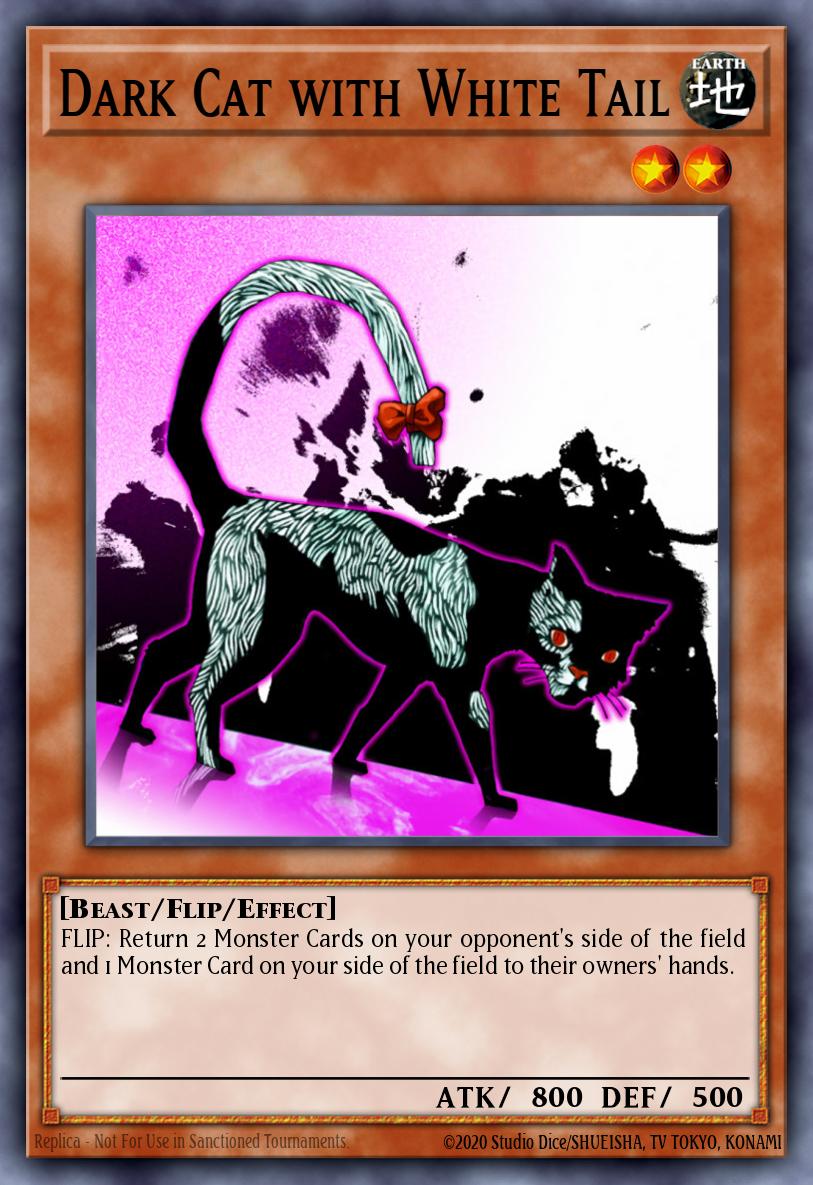 Dark Cat with White Tail Yu-Gi-Oh card