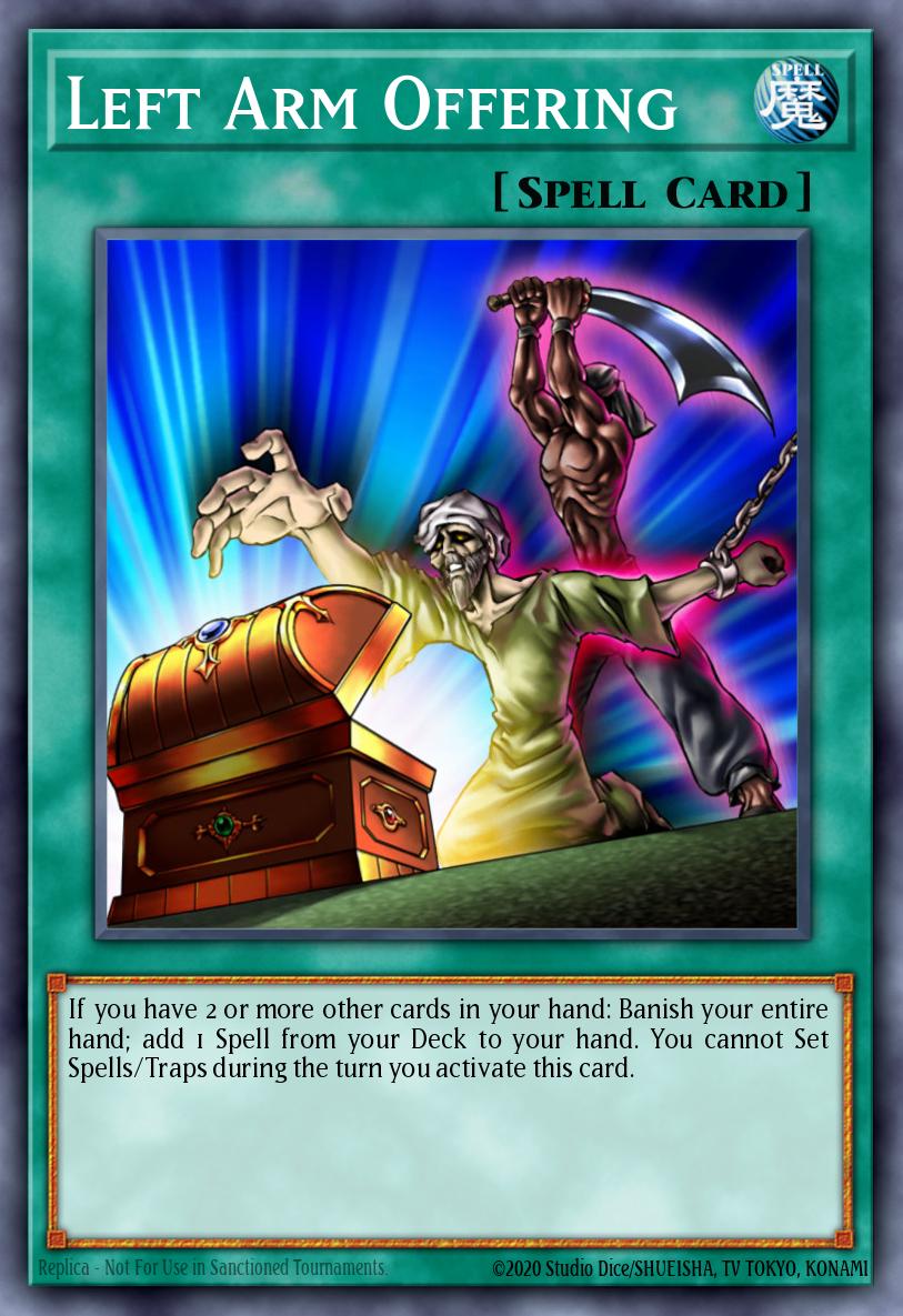 Left Arm Offering Yu-Gi-Oh card