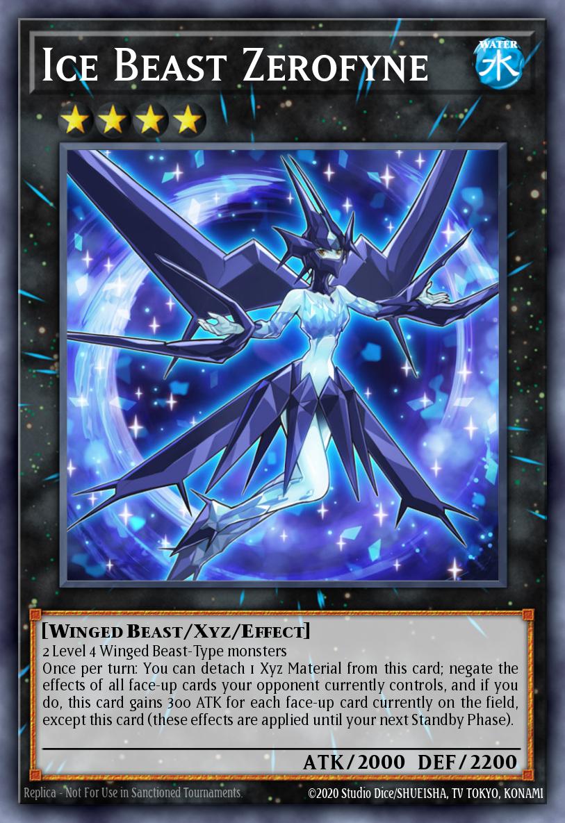 Ice Beast Zerofyne Yu-Gi-Oh card