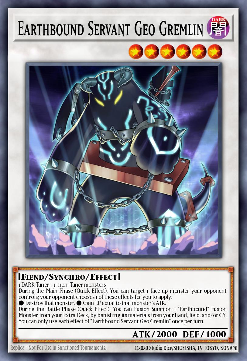 Earthbound Servant Geo Gremlin Yu-Gi-Oh card