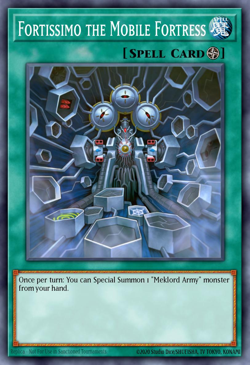 Fortissimo the Mobile Fortress Yu-Gi-Oh card