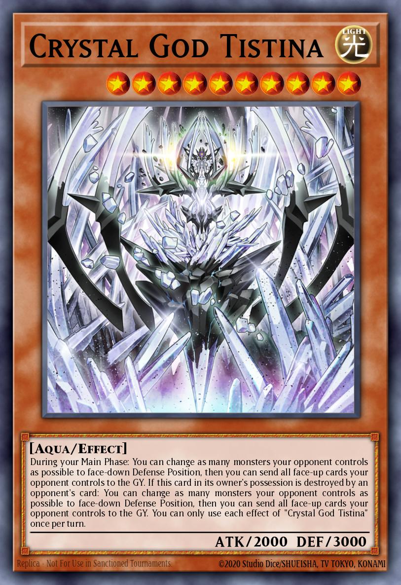 Crystal God Tistina Yu-Gi-Oh card