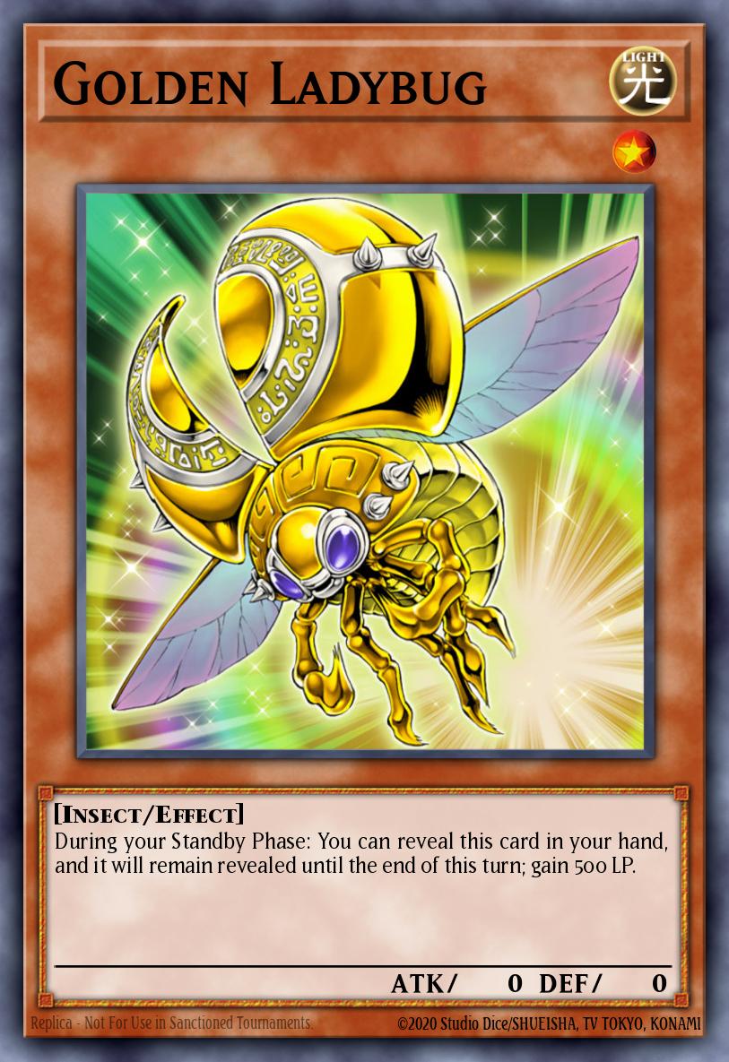 Golden Ladybug Yu-Gi-Oh card