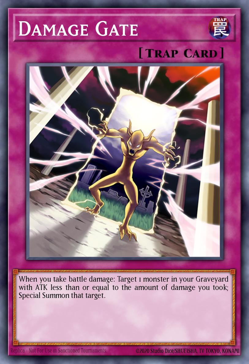 Damage Gate Yu-Gi-Oh card