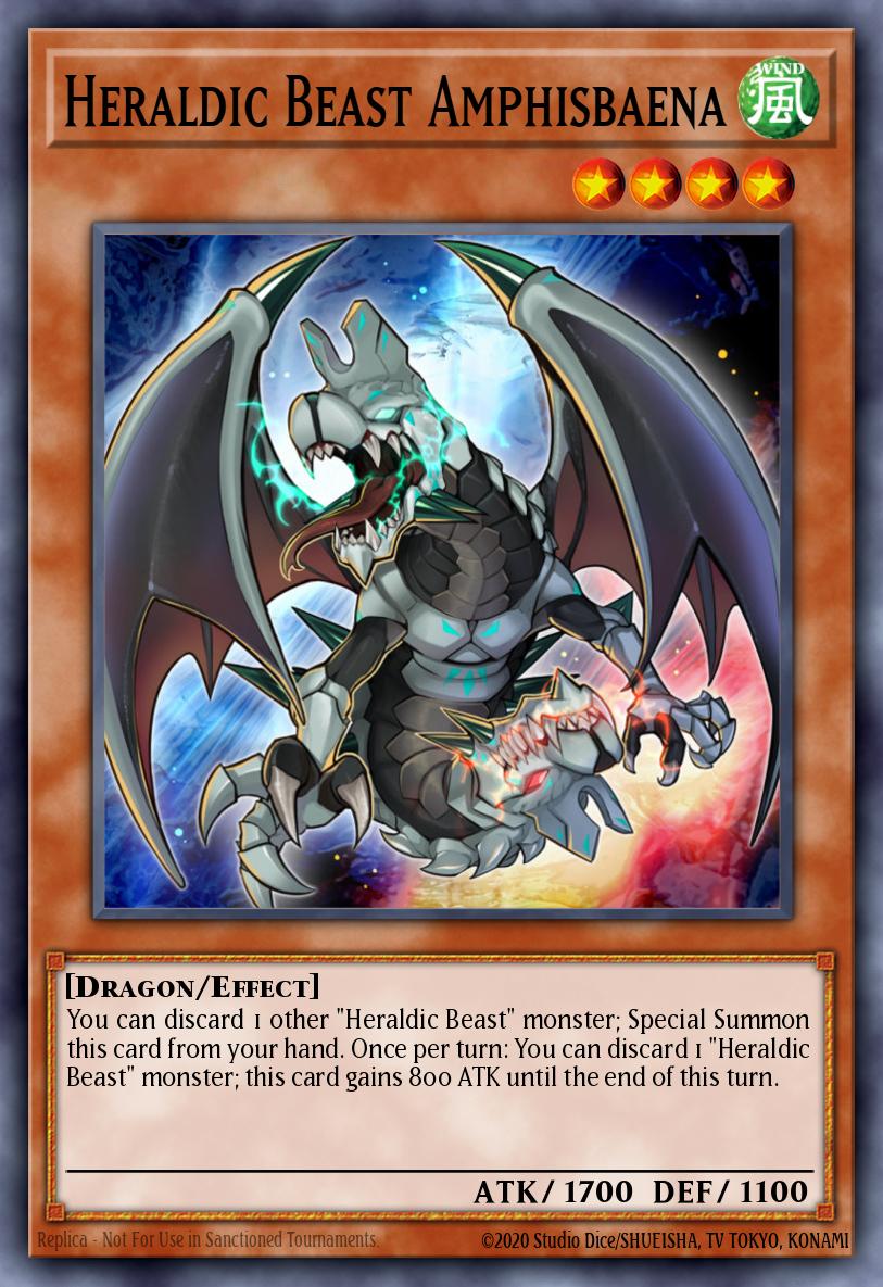 Heraldic Beast Amphisbaena Yu-Gi-Oh card
