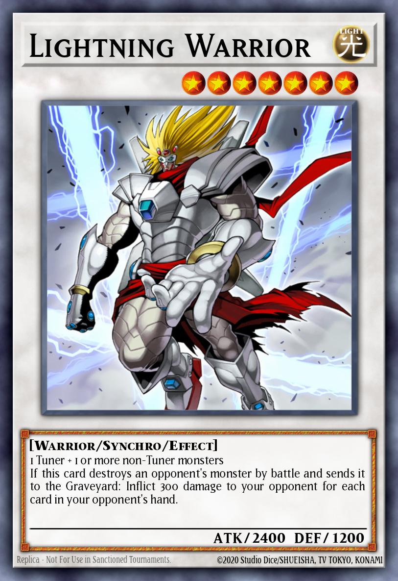 Lightning Warrior Yu-Gi-Oh card