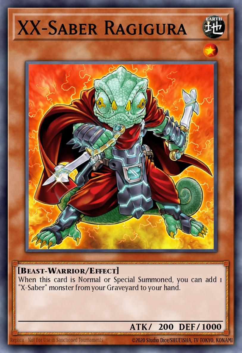 XX-Saber Ragigura Yu-Gi-Oh card