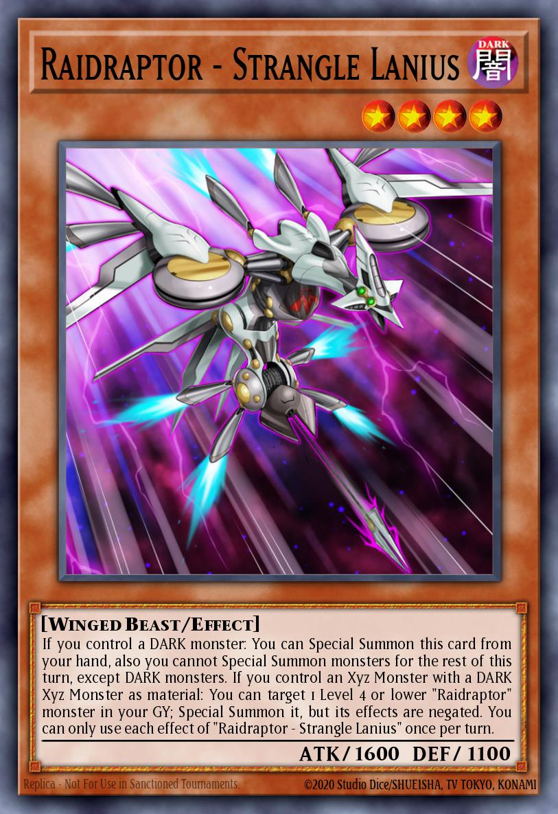Raidraptor - Strangle Lanius Yu-Gi-Oh card