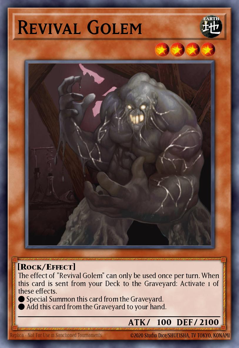 Revival Golem Yu-Gi-Oh card
