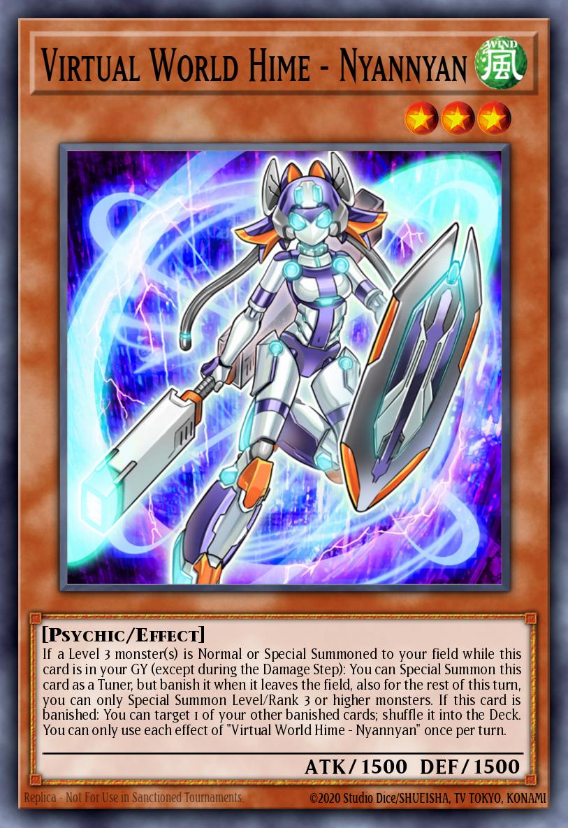 Virtual World Hime - Nyannyan Yu-Gi-Oh card