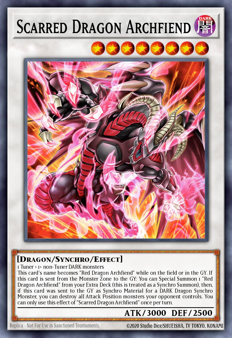 Scarred Dragon Archfiend Yu-Gi-Oh card