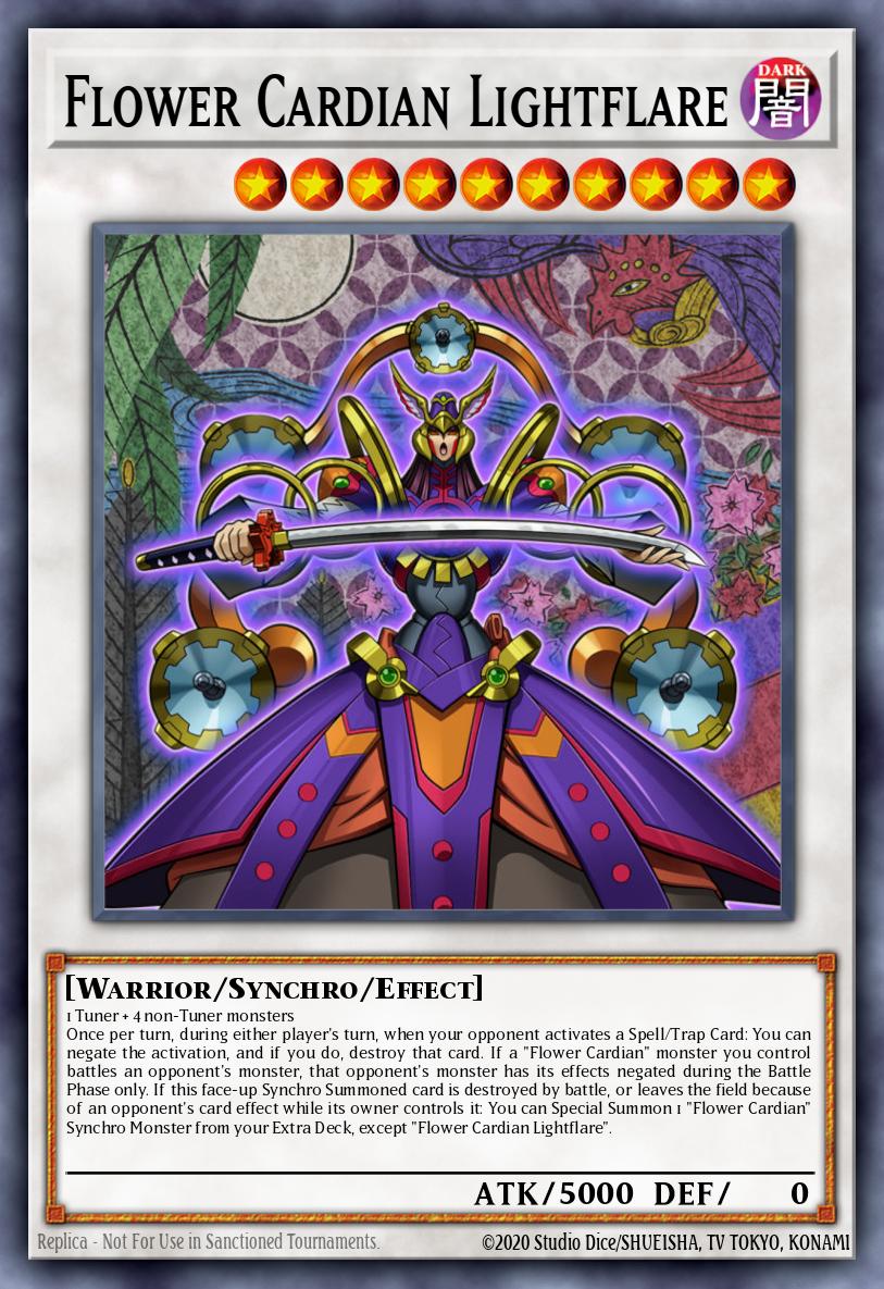Flower Cardian Lightflare Yu-Gi-Oh card