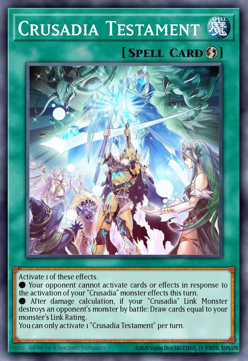 Crusadia Testament Yu-Gi-Oh card