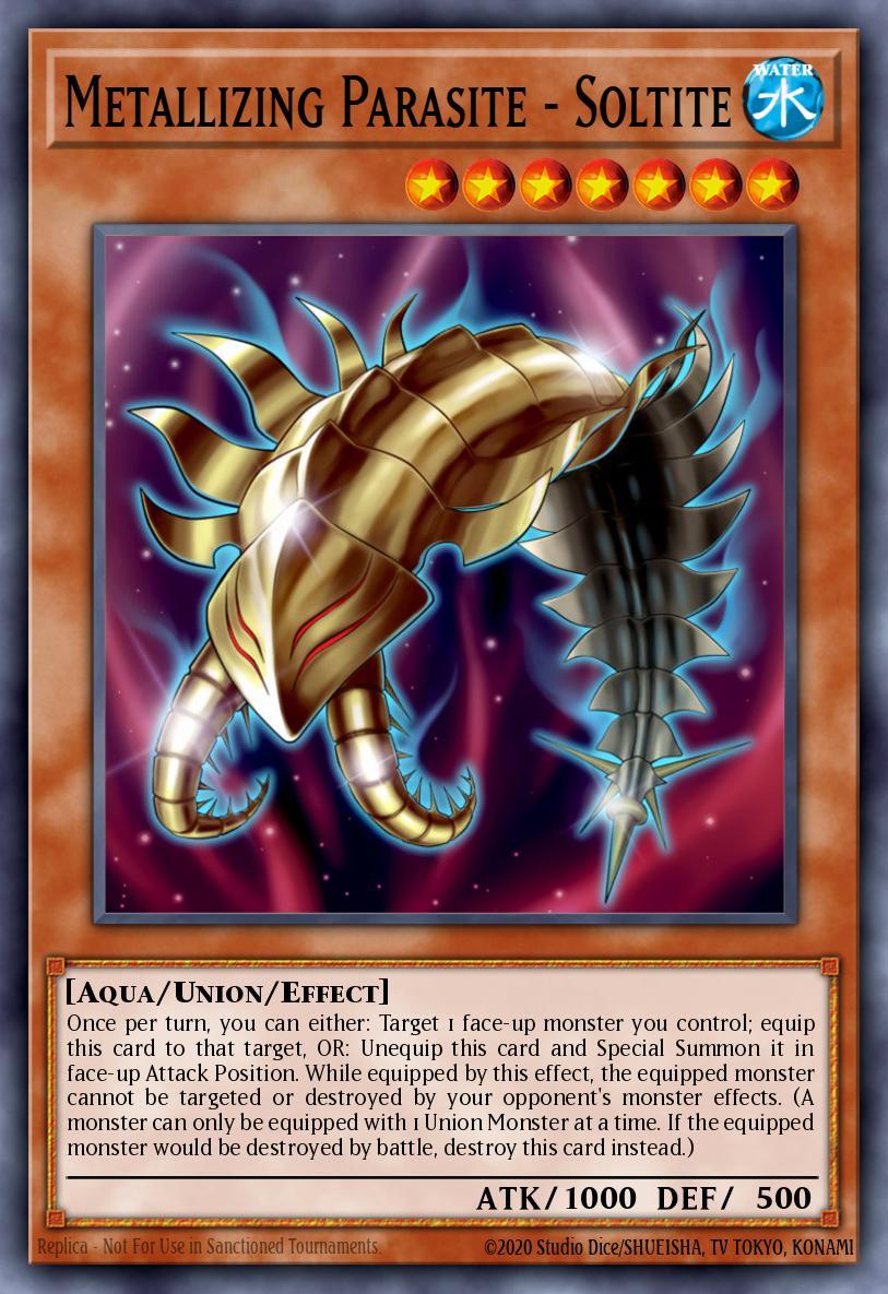 Metallizing Parasite - Soltite Yu-Gi-Oh card
