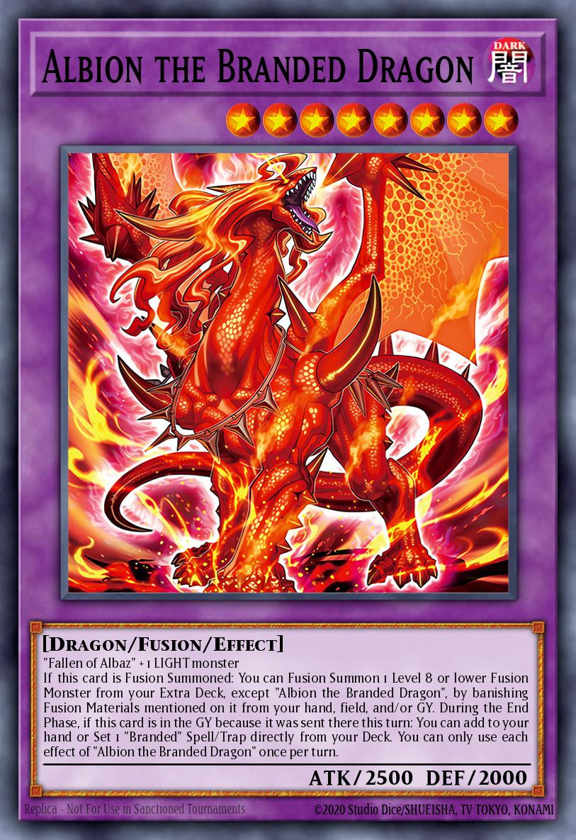 Albion the Branded Dragon Yu-Gi-Oh card