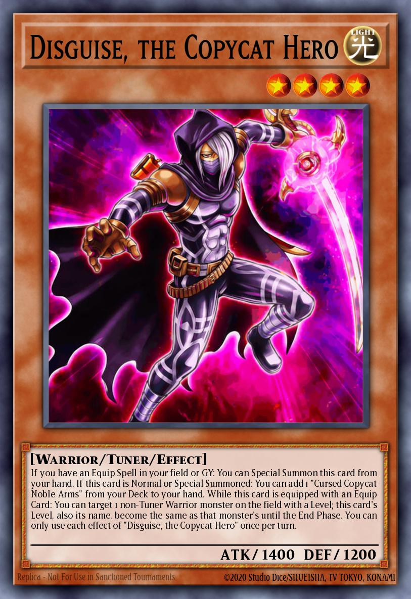 Disguise, the Copycat Hero Yu-Gi-Oh card
