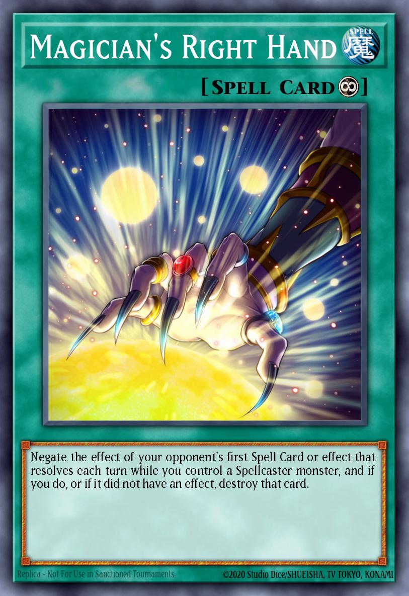 Magician's Right Hand Yu-Gi-Oh card