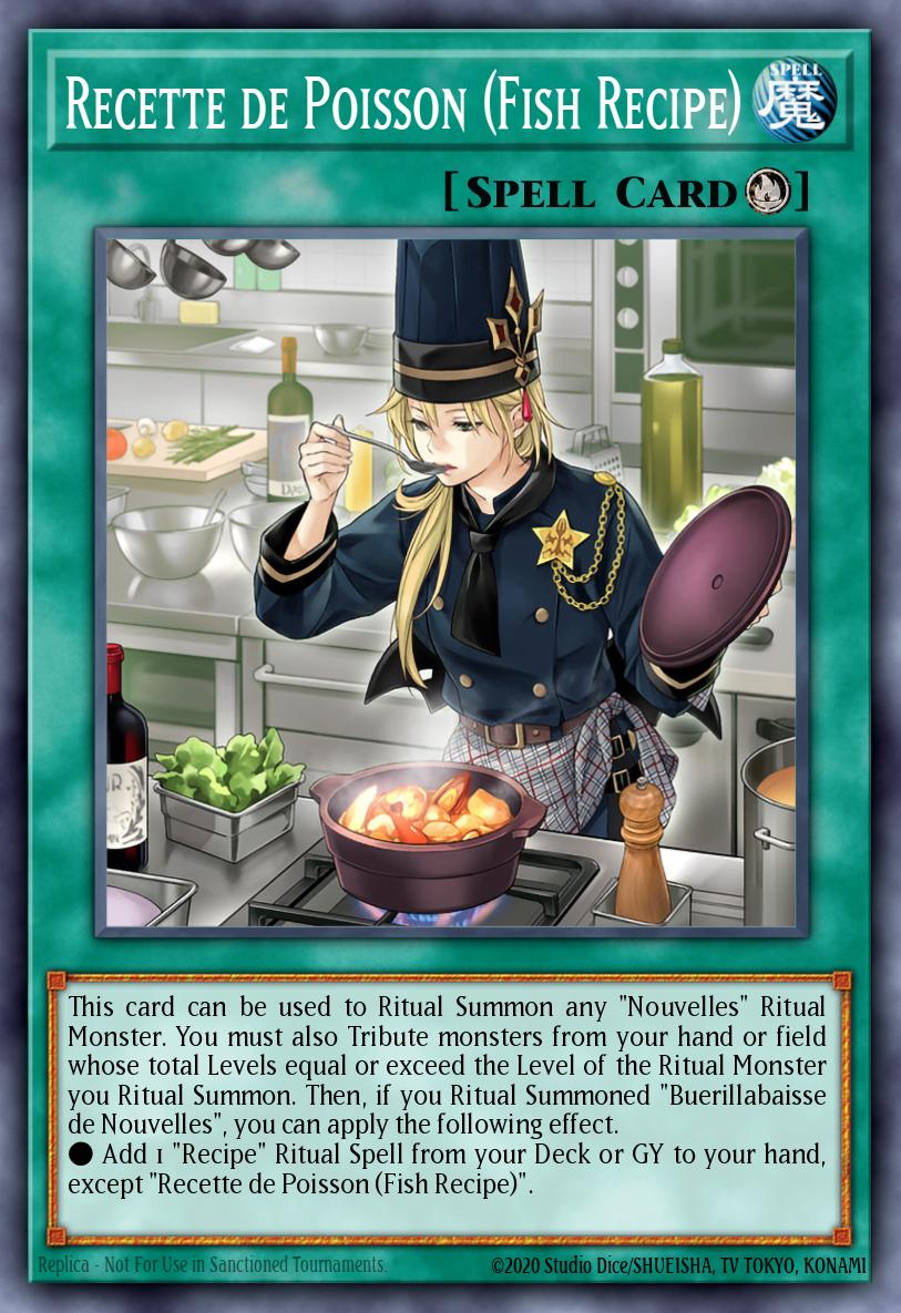 Recette de Poisson (Fish Recipe) Yu-Gi-Oh card