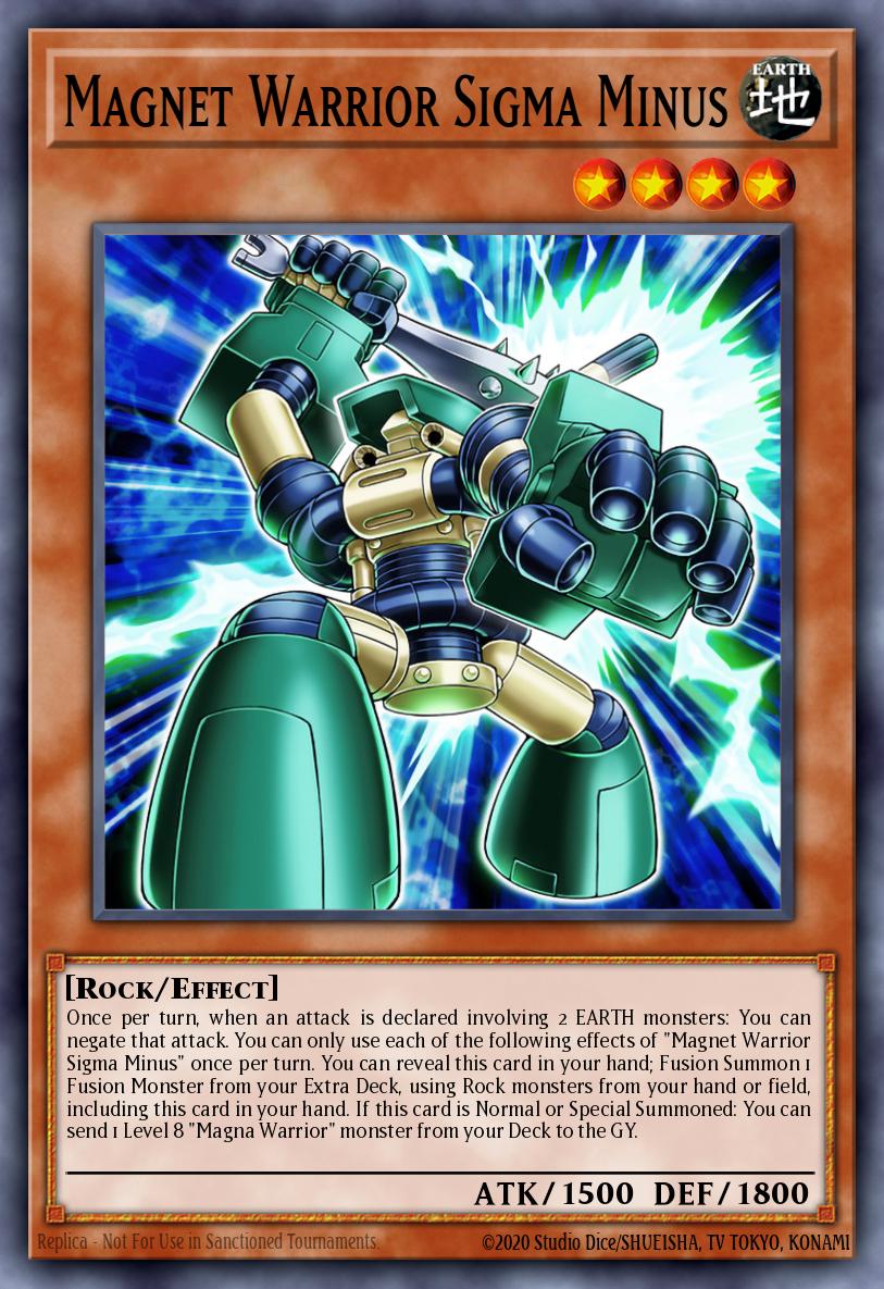 Magnet Warrior Sigma Minus Yu-Gi-Oh card