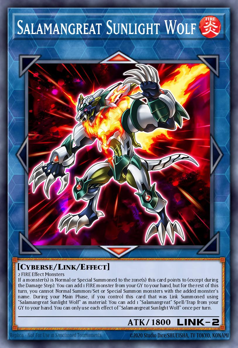 Salamangreat Sunlight Wolf Yu-Gi-Oh card