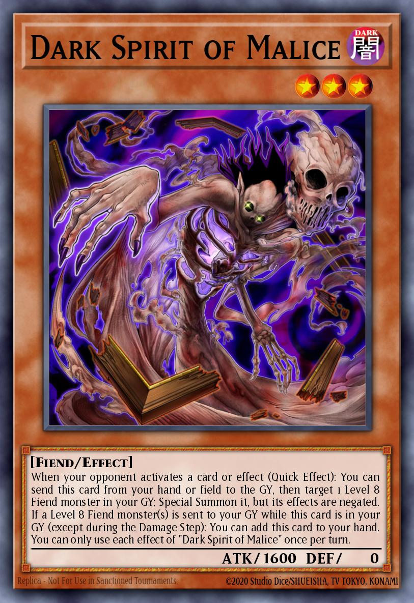 Dark Spirit of Malice Yu-Gi-Oh card