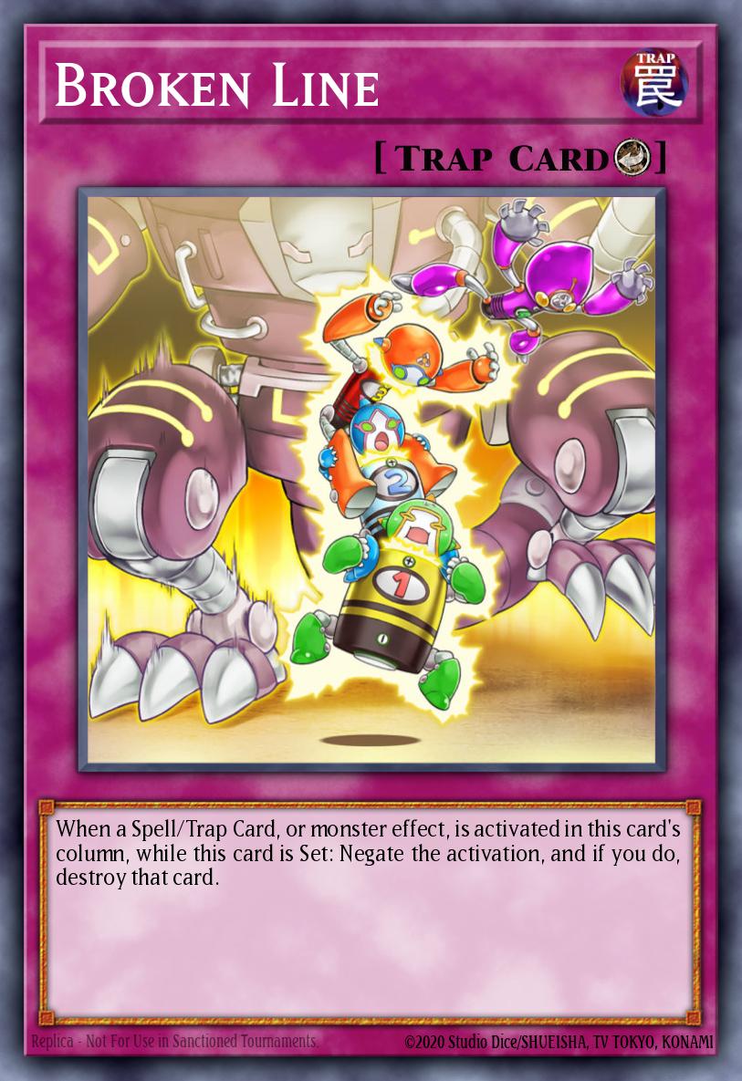 Broken Line Yu-Gi-Oh card
