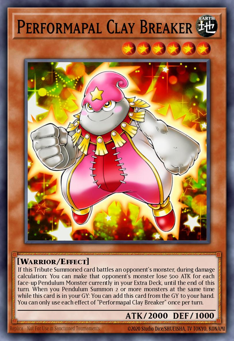 Performapal Clay Breaker Yu-Gi-Oh card