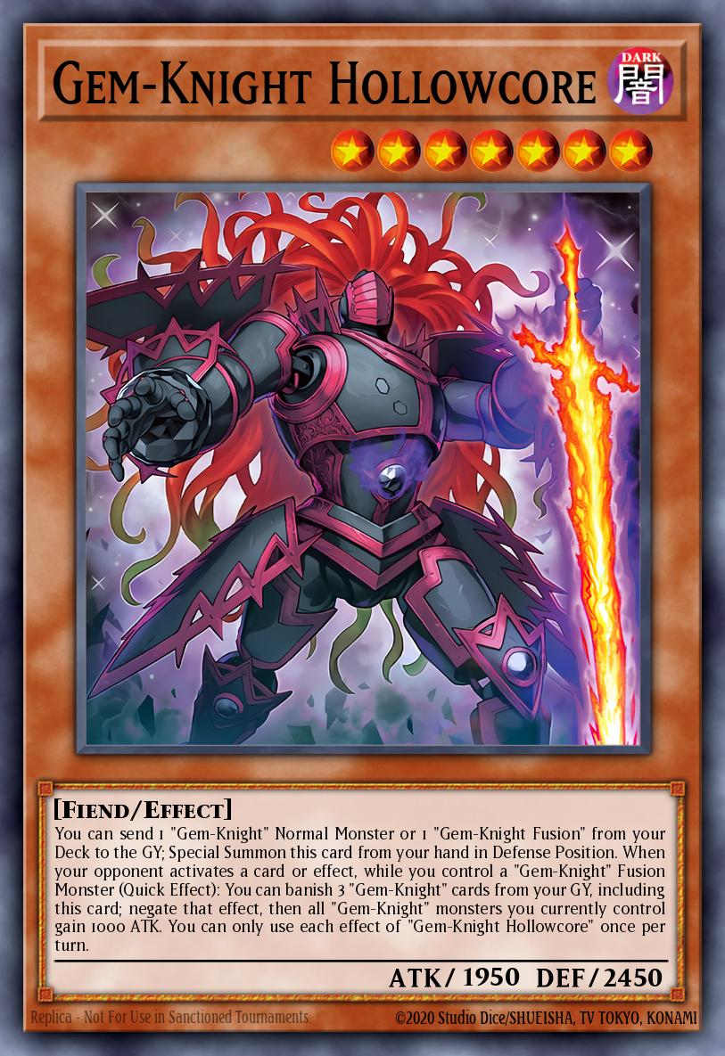 Gem-Knight Hollowcore Yu-Gi-Oh card