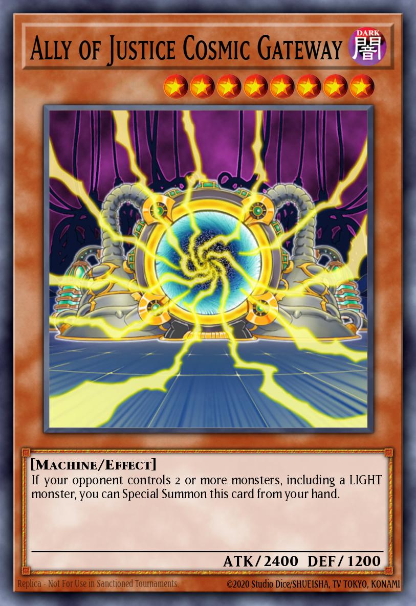 Ally of Justice Cosmic Gateway Yu-Gi-Oh card