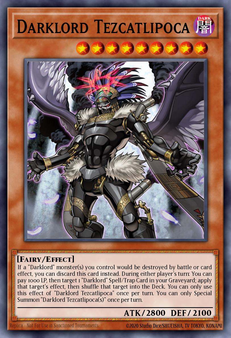 Darklord Tezcatlipoca Yu-Gi-Oh card