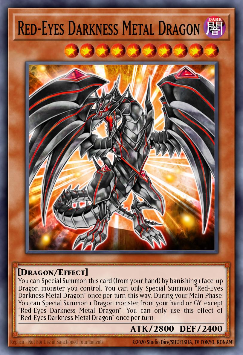 Red-Eyes Darkness Metal Dragon Yu-Gi-Oh card
