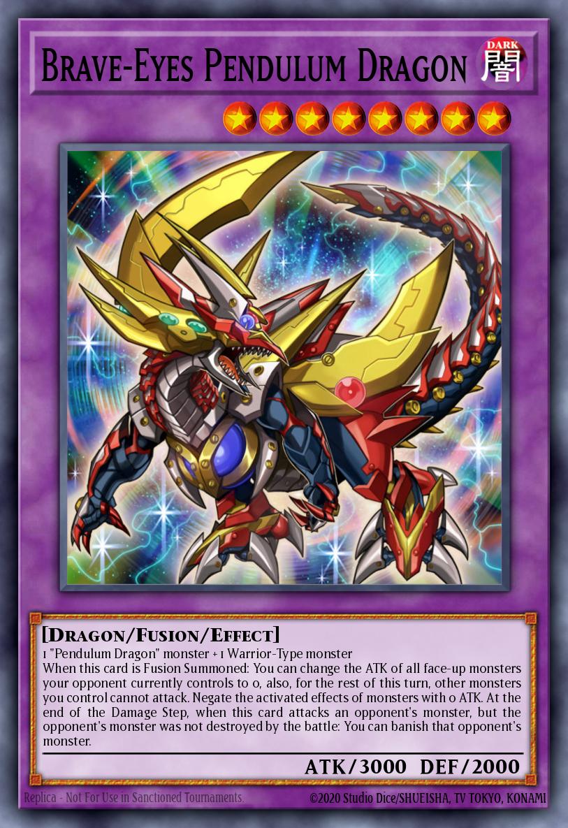 Brave-Eyes Pendulum Dragon Yu-Gi-Oh card