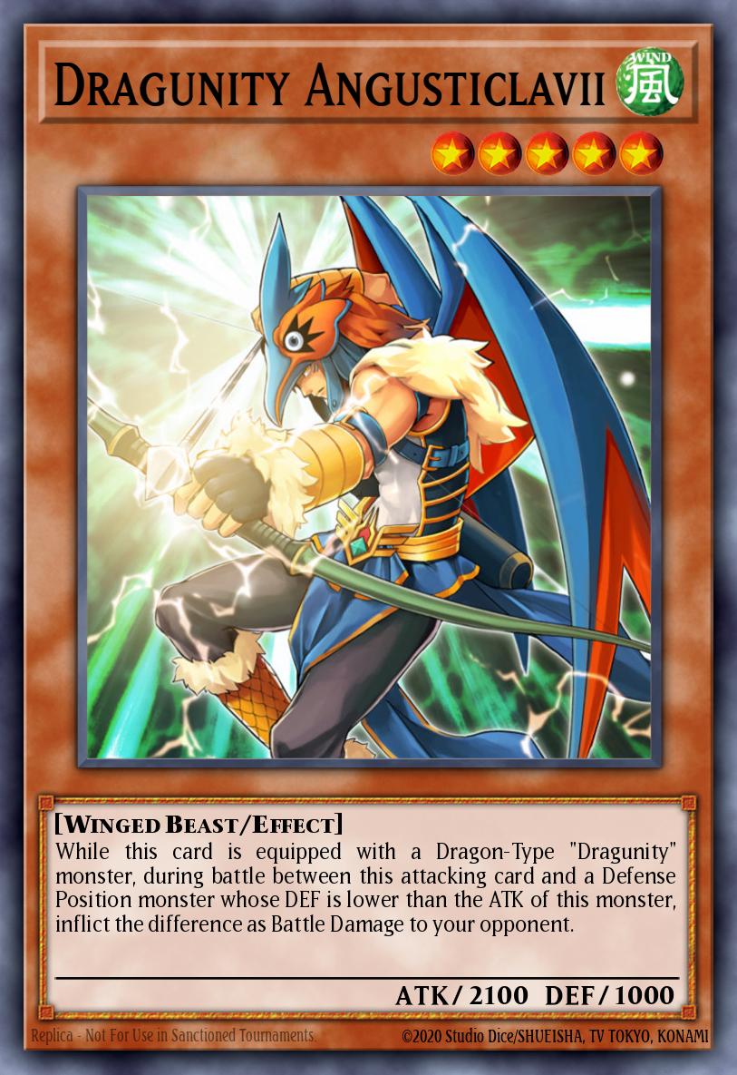 Dragunity Angusticlavii Yu-Gi-Oh card