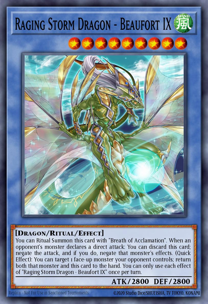 Raging Storm Dragon - Beaufort IX Yu-Gi-Oh card