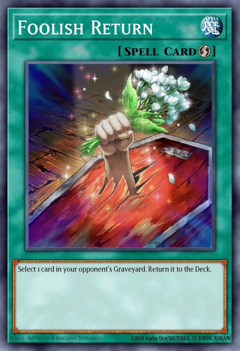 Foolish Return Yu-Gi-Oh card