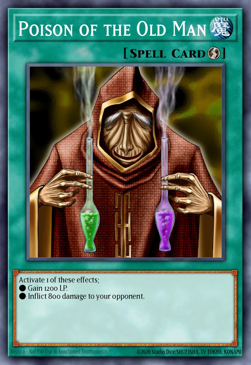 Poison of the Old Man Yu-Gi-Oh card