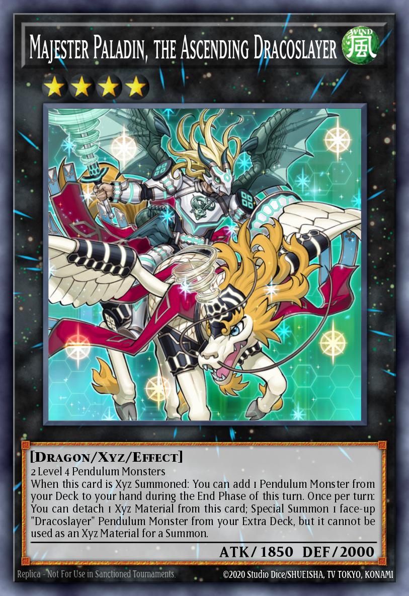Majester Paladin, the Ascending Dracoslayer Yu-Gi-Oh card