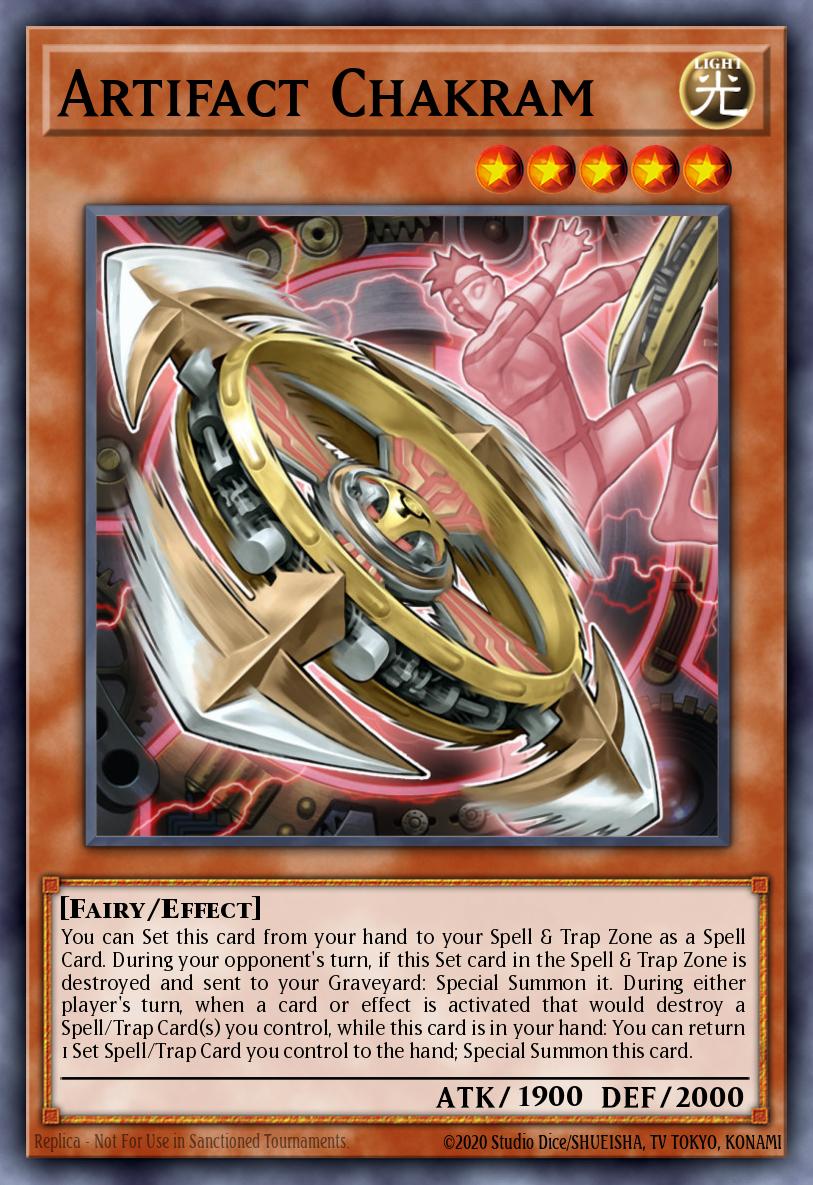 Artifact Chakram Yu-Gi-Oh card