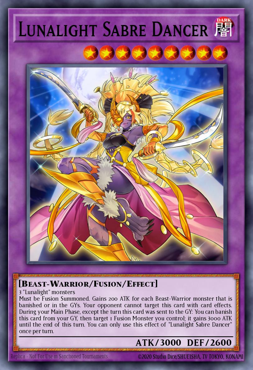 Lunalight Sabre Dancer Yu-Gi-Oh card